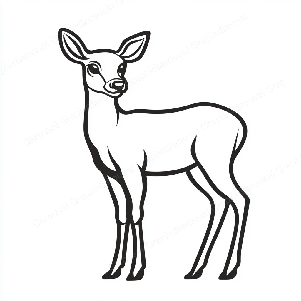 Deer Vector Graphic preview