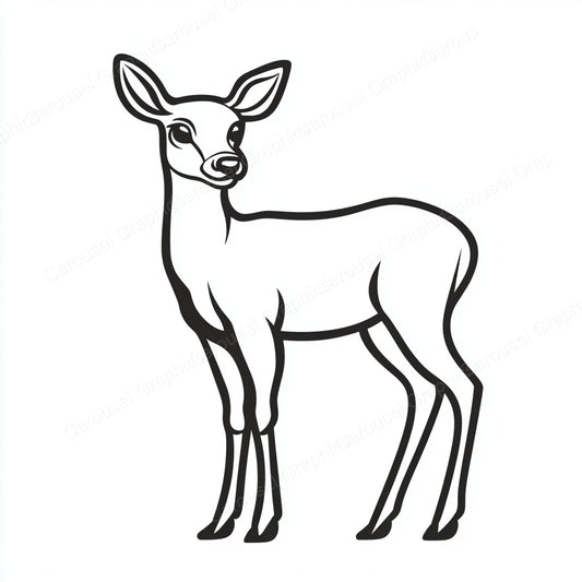 Deer Vector Graphic preview