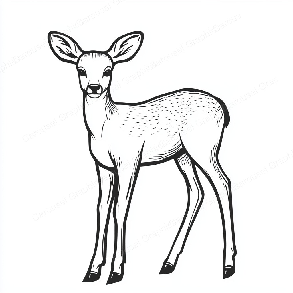 Deer Vector Graphic preview