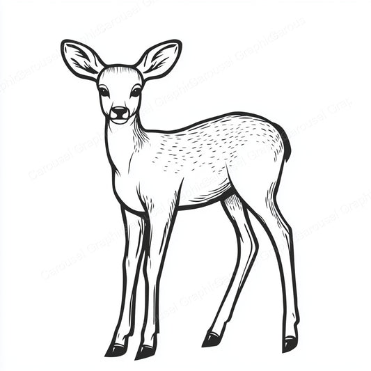 Deer Vector Graphic preview