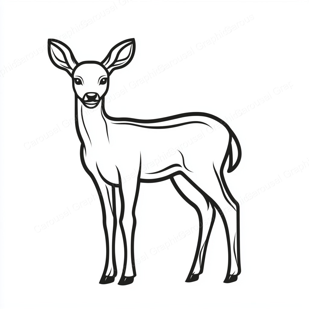Deer Vector Graphic preview