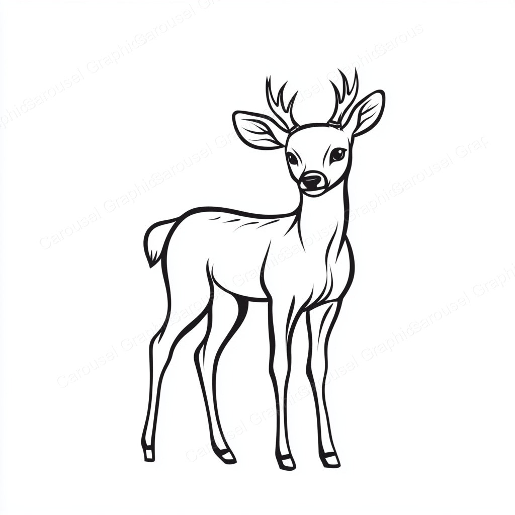 Deer Vector Graphic preview