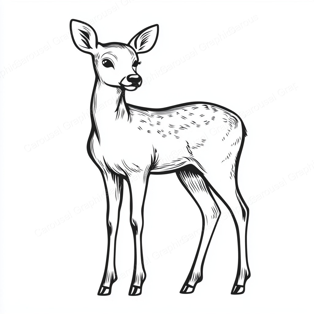 Deer Vector Graphic preview