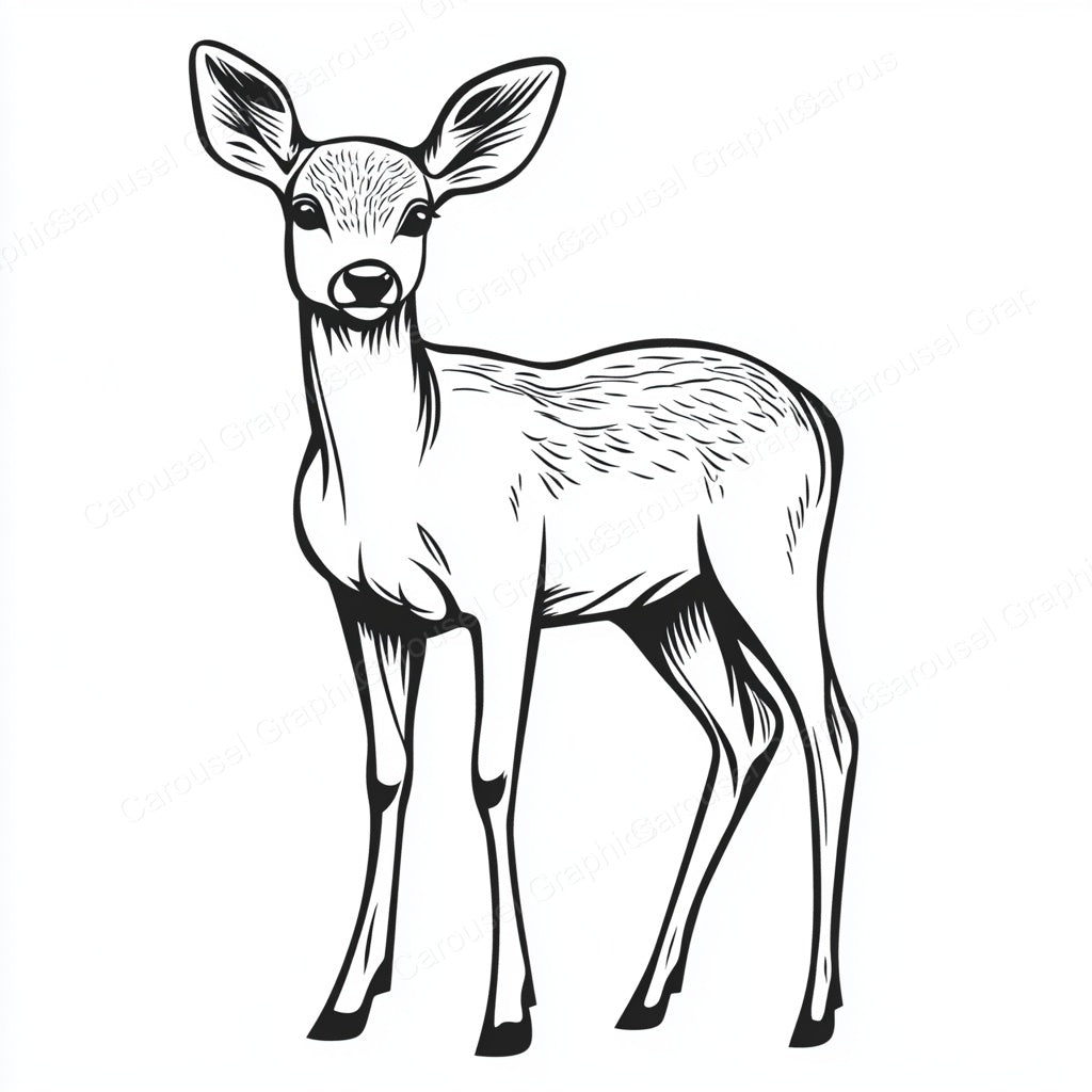 Deer Vector Graphic preview