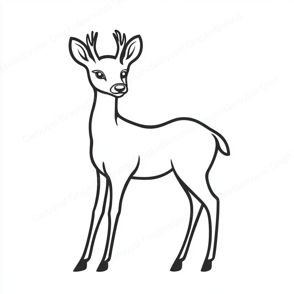 Deer Vector Graphic preview