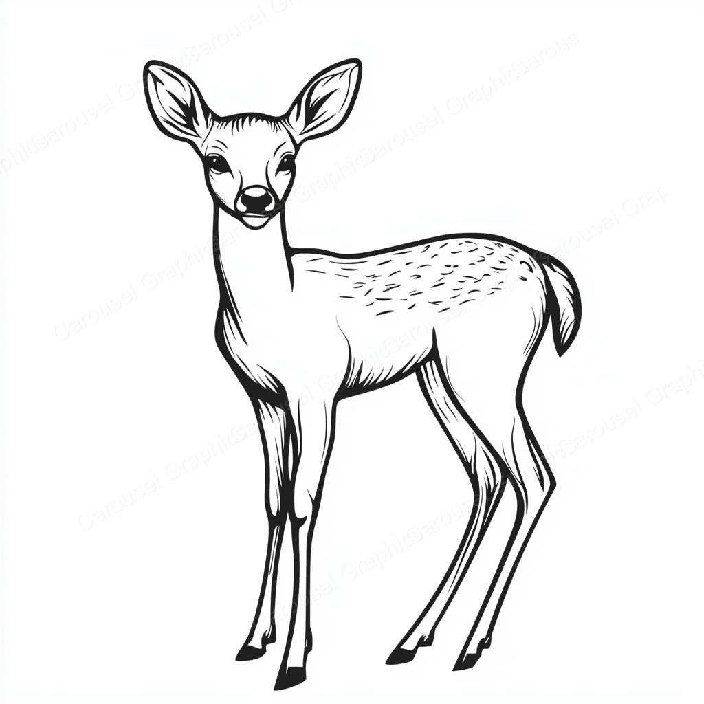 Deer Vector Graphic preview