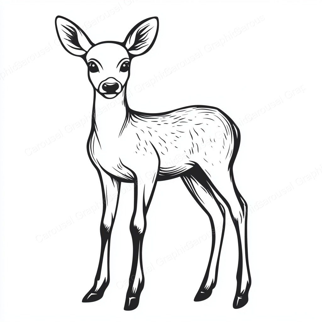 Deer Vector Graphic preview