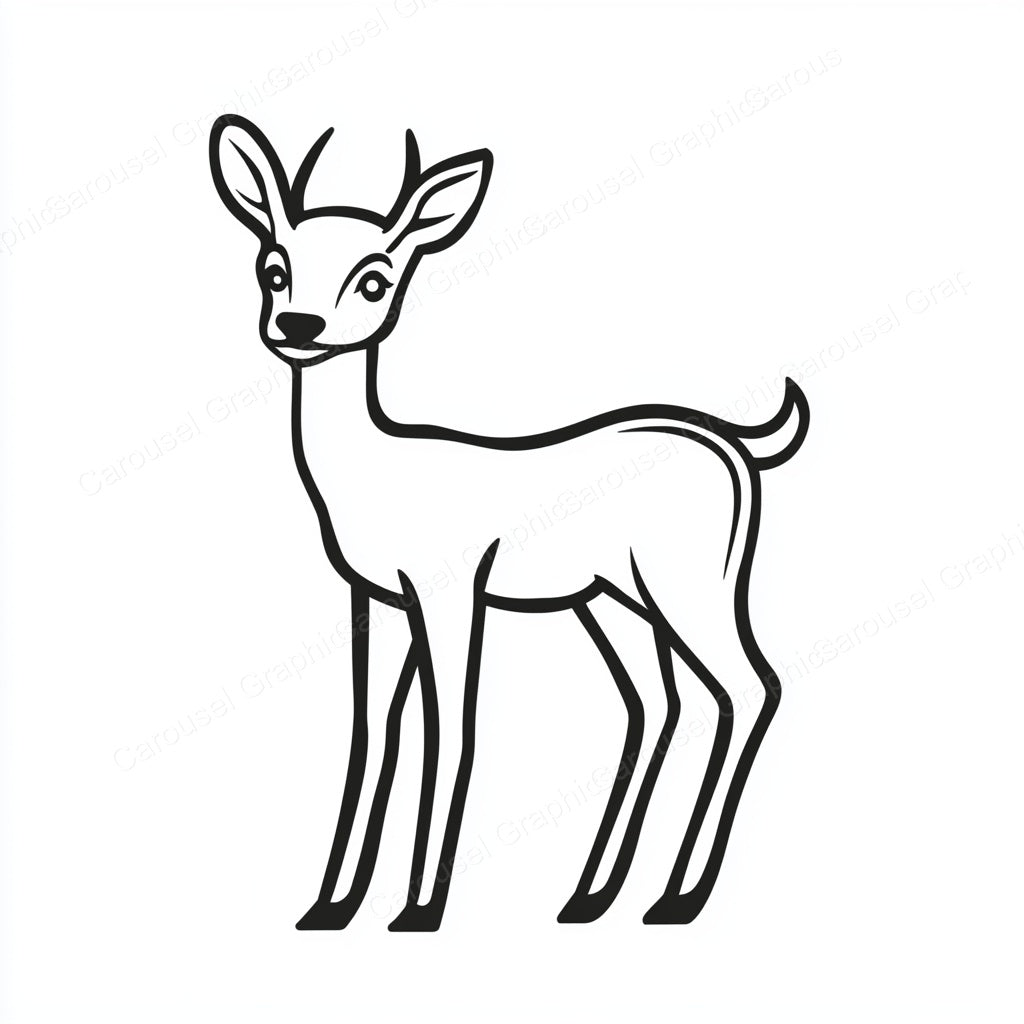 Deer Vector Graphic preview