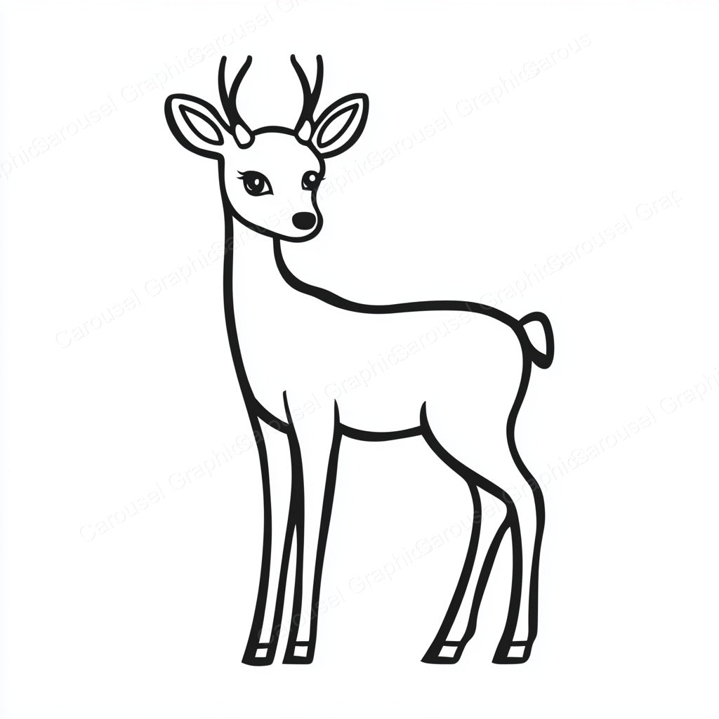 Deer Vector Graphic preview