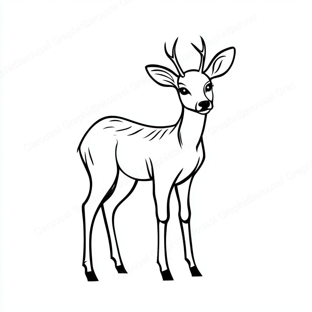 Deer Vector Graphic preview
