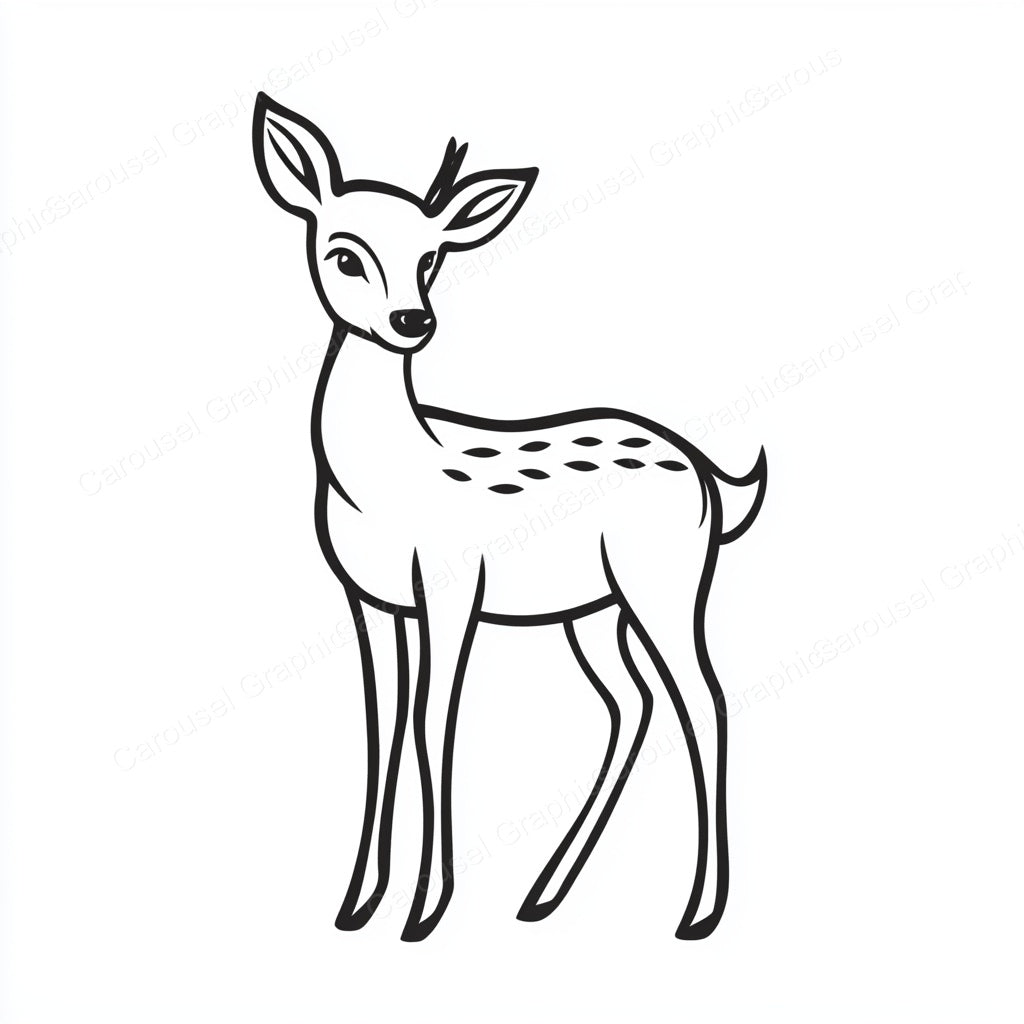 Deer Vector Graphic preview