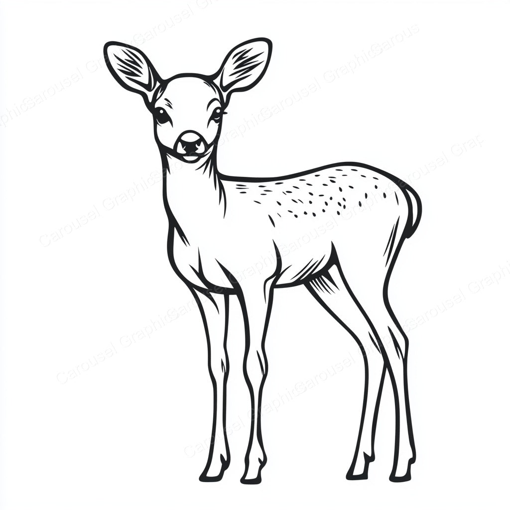 Deer Vector Graphic preview