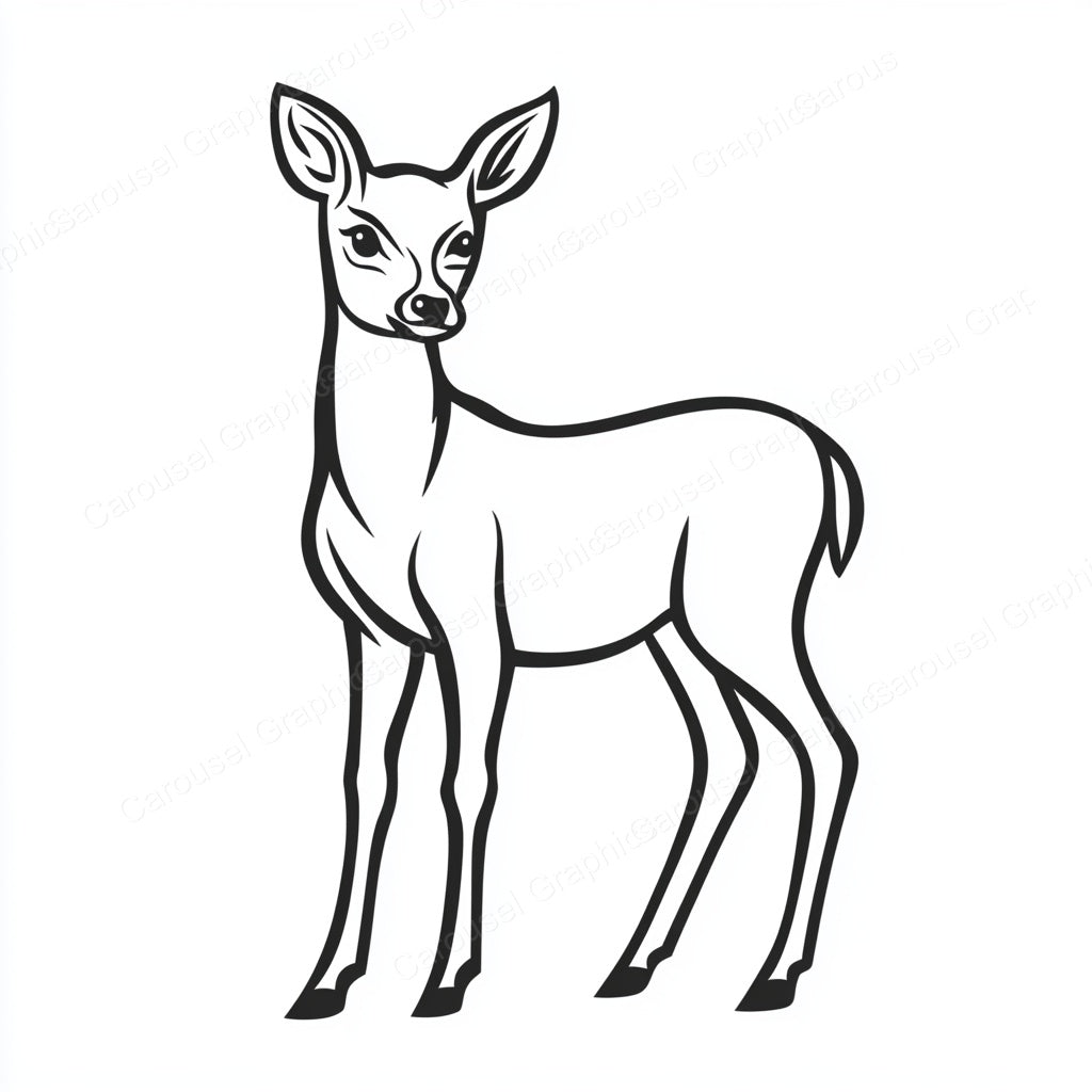 Deer Vector Graphic preview