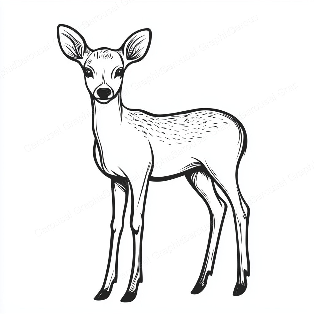 Deer Vector Graphic preview