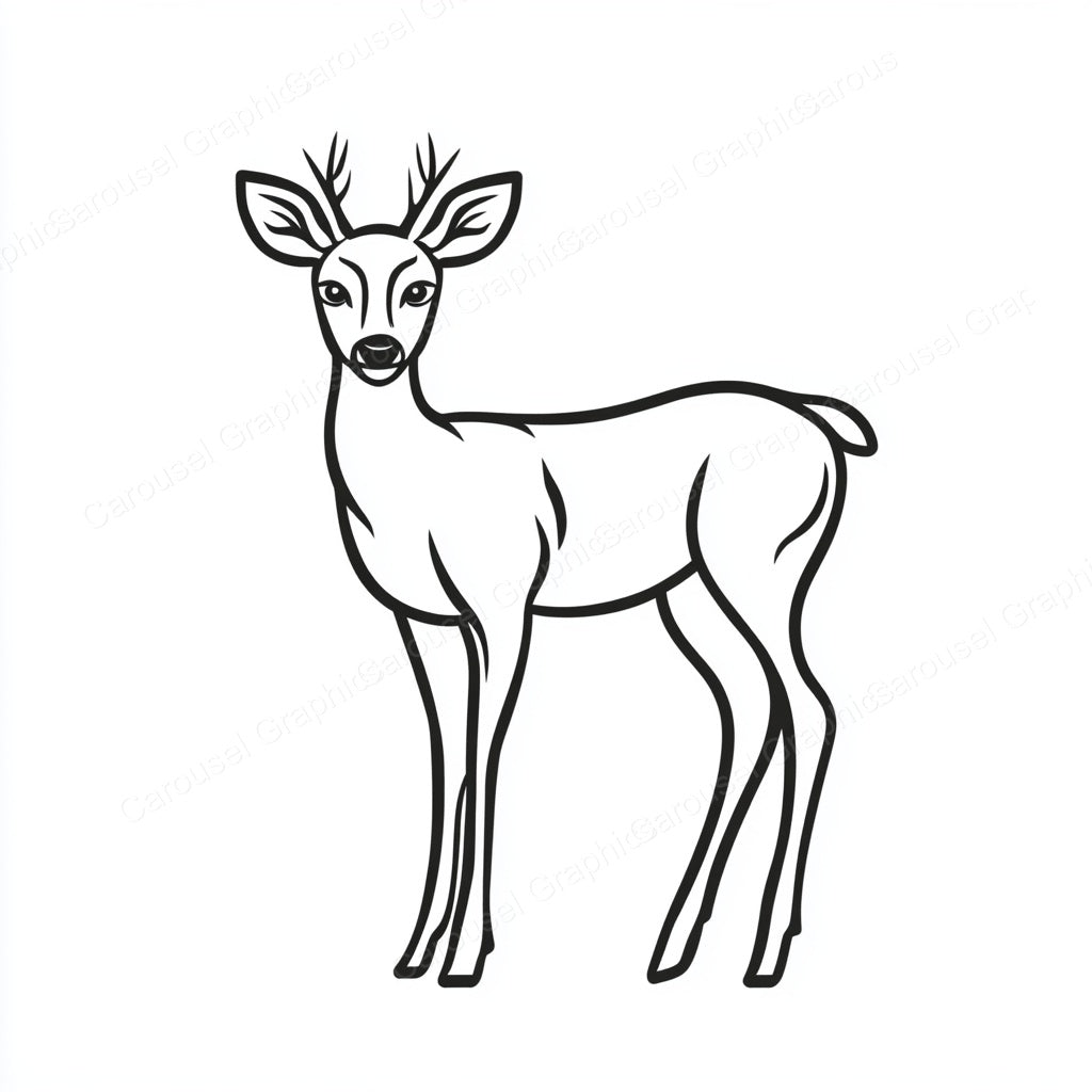 Deer Vector Graphic preview