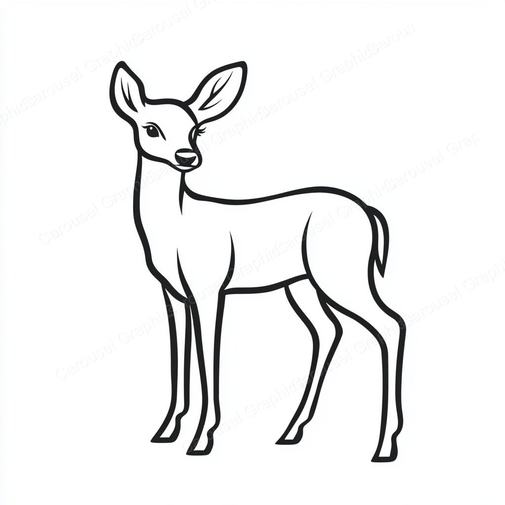 Deer Vector Graphic preview