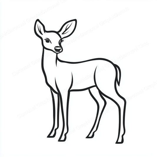 Deer Vector Graphic preview