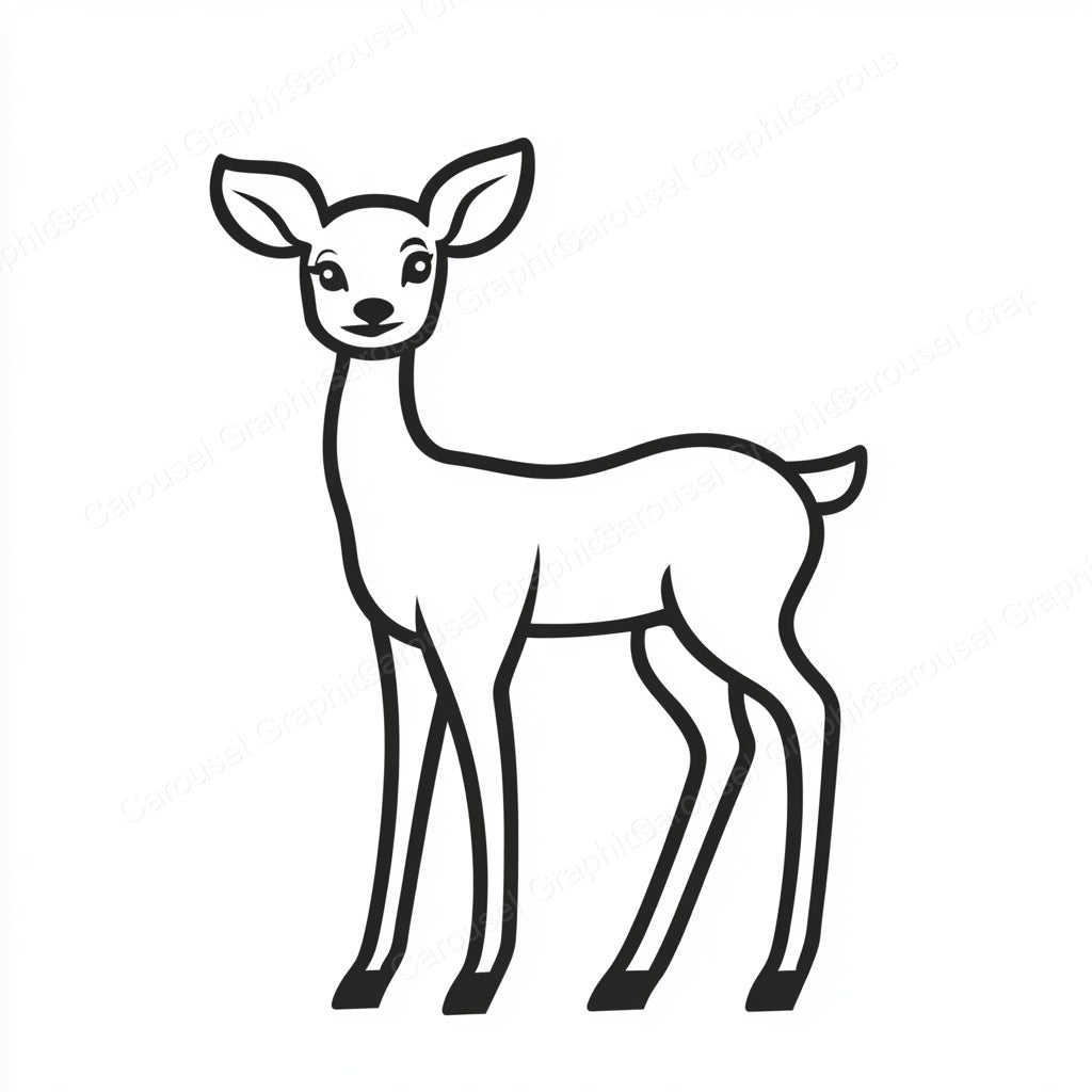 Deer Vector Graphic preview