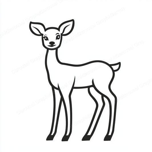 Deer Vector Graphic preview