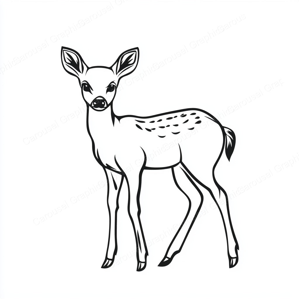 Deer Vector Graphic preview