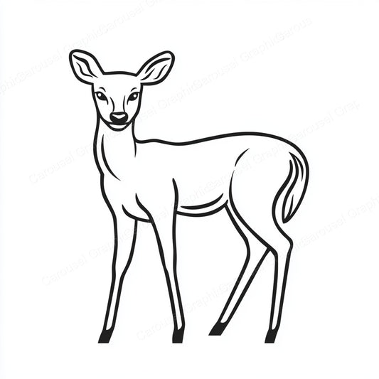 Deer Vector Graphic preview
