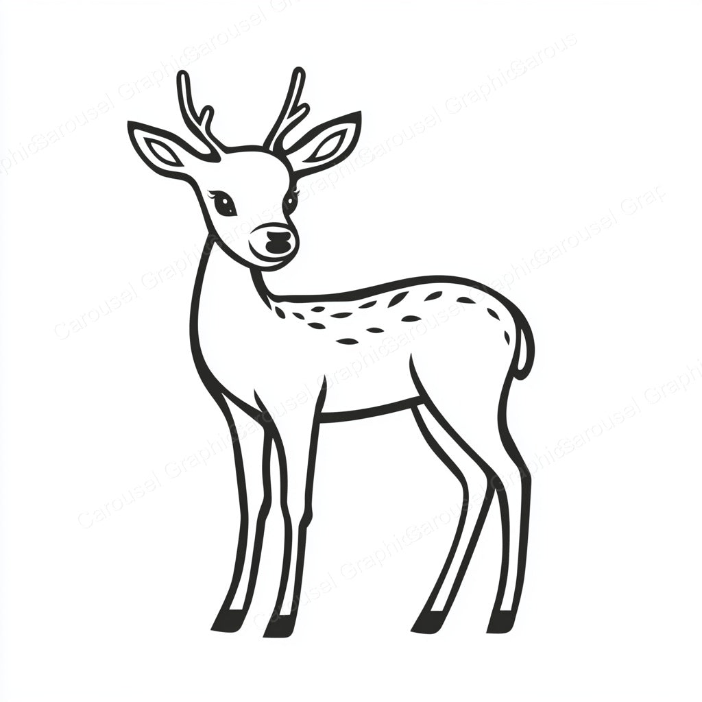 Deer Vector Graphic preview
