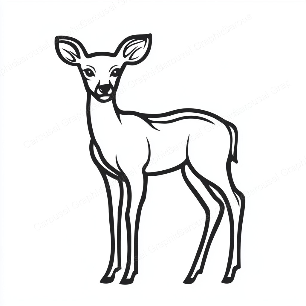Deer Vector Graphic preview