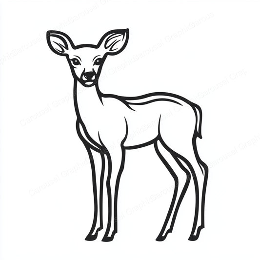 Deer Vector Graphic preview