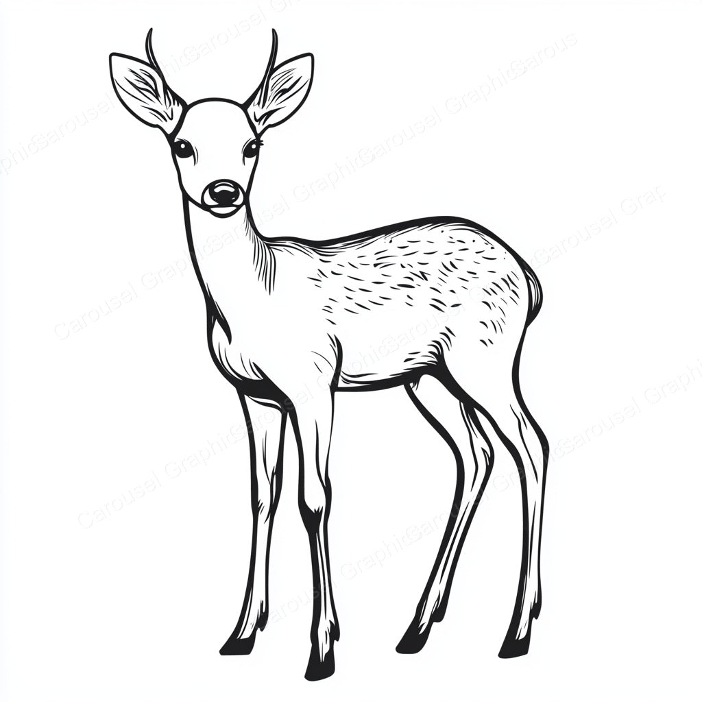 Deer Vector Graphic preview