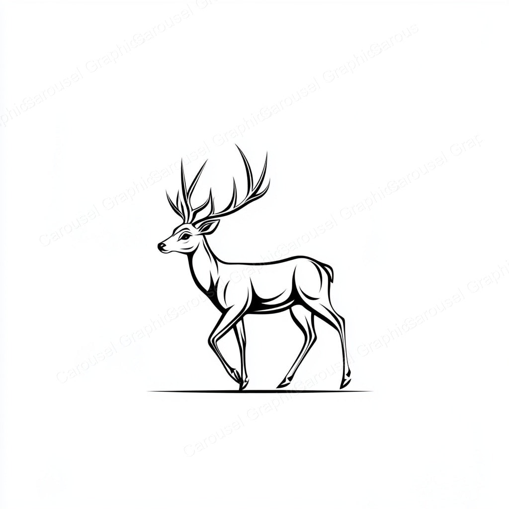 Deer Vector Graphic preview