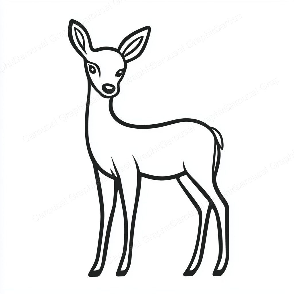 Deer Vector Graphic preview