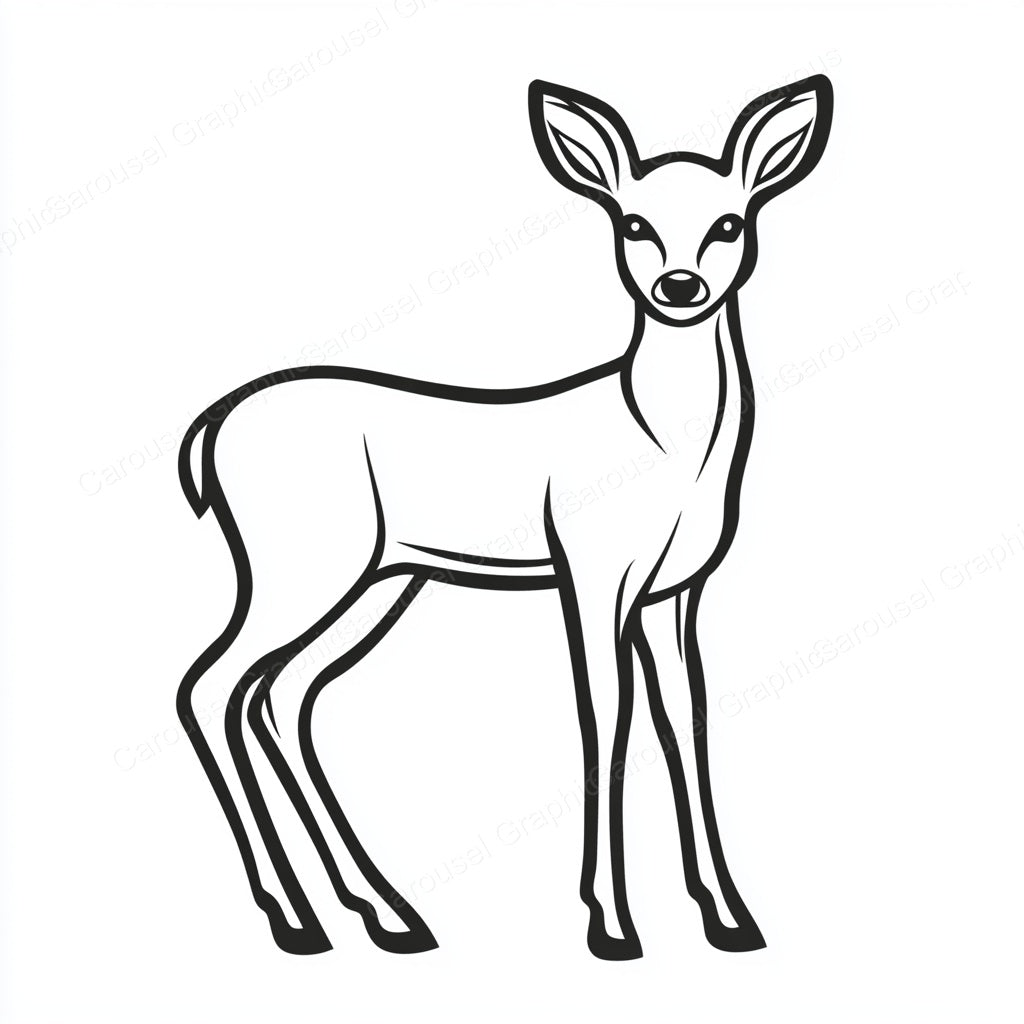 Deer Vector Graphic preview