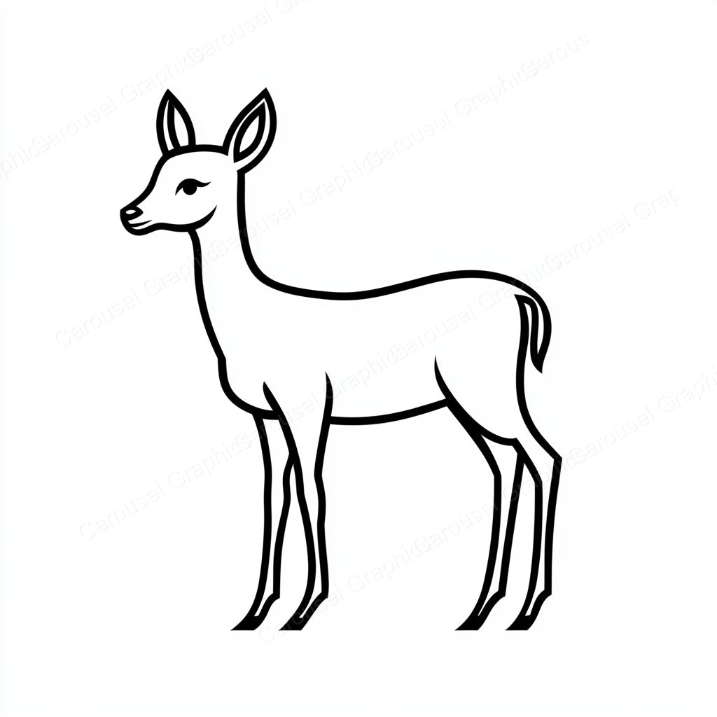Deer Vector Graphic preview