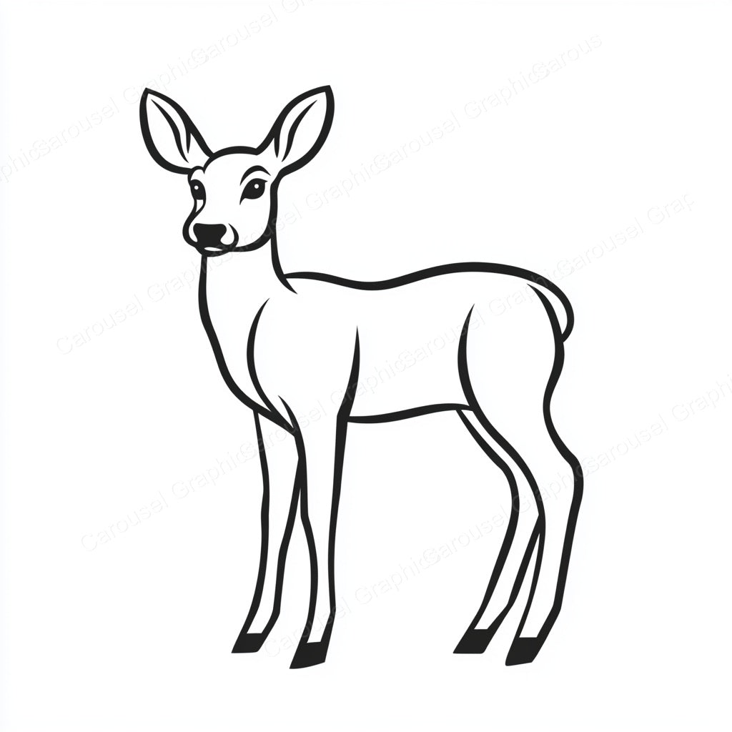 Deer Vector Graphic preview