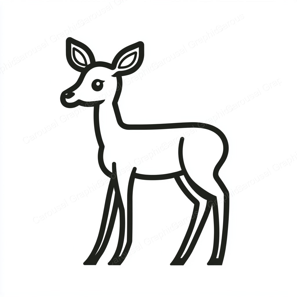 Deer Vector Graphic preview