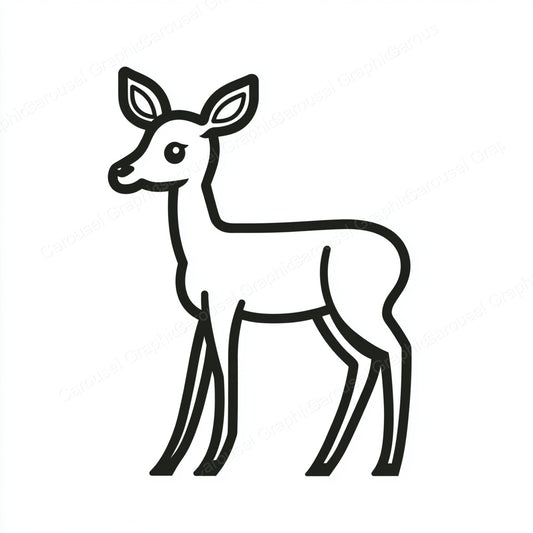 Deer Vector Graphic preview
