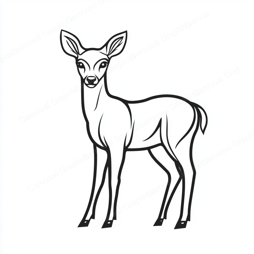 Deer Vector Graphic preview
