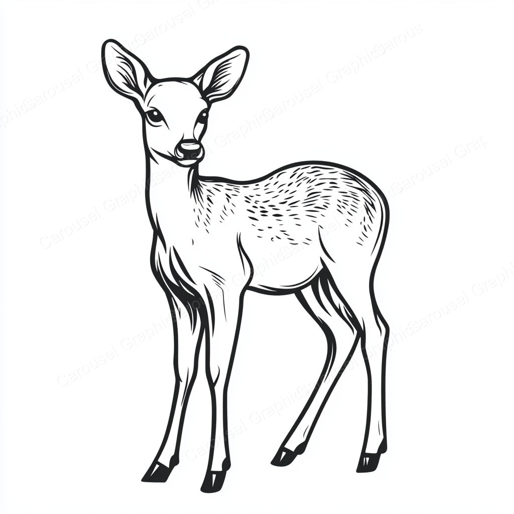 Deer Vector Graphic preview