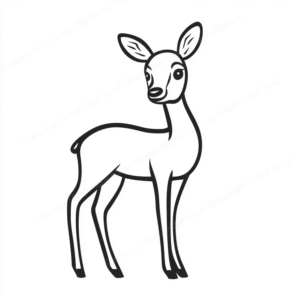 Deer Vector Graphic preview