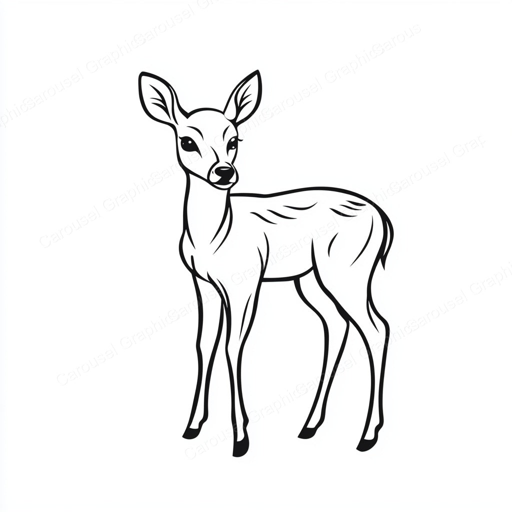 Deer Vector Graphic preview