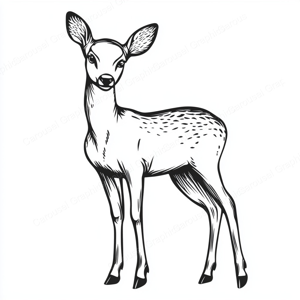 Deer Vector Graphic preview