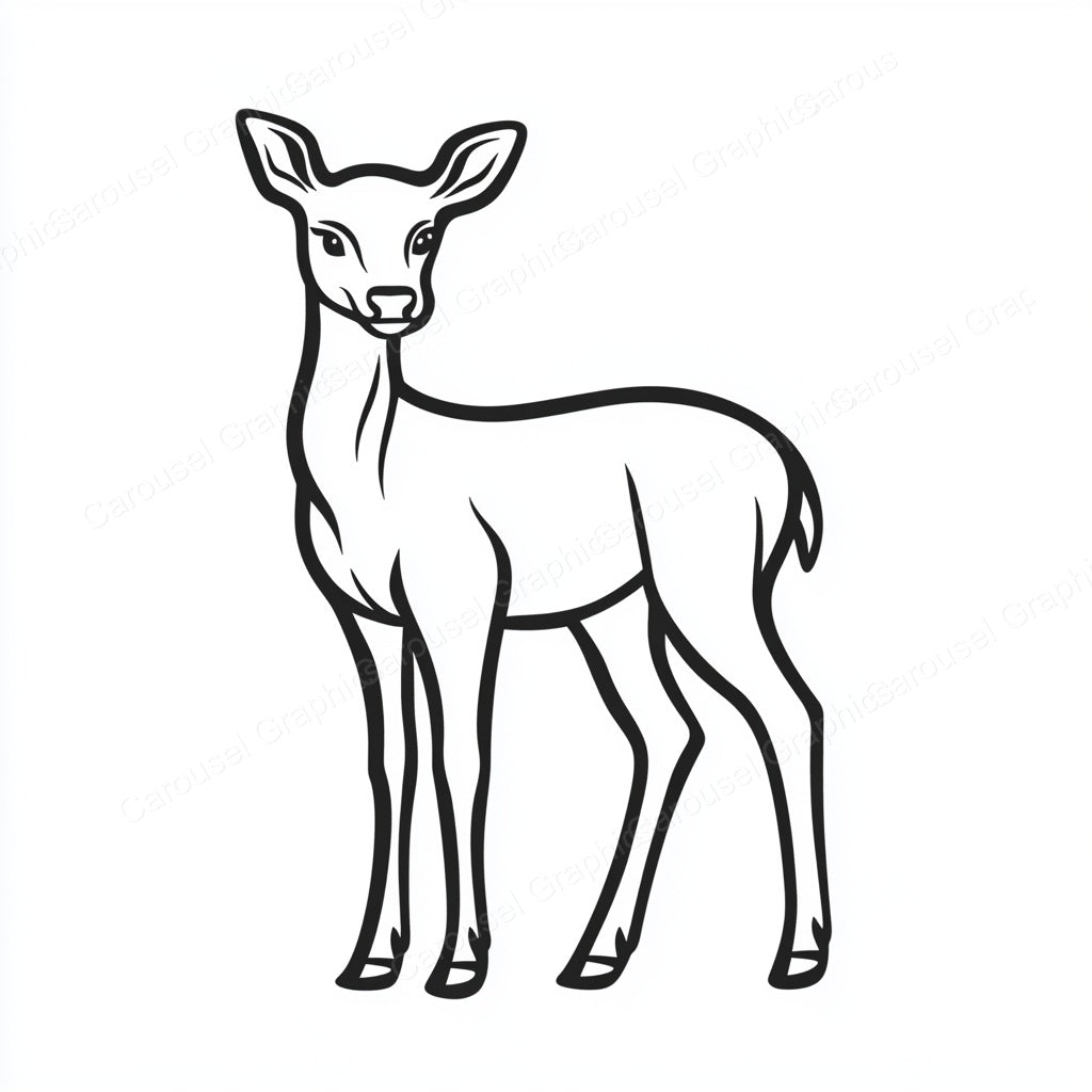 Deer Vector Graphic preview