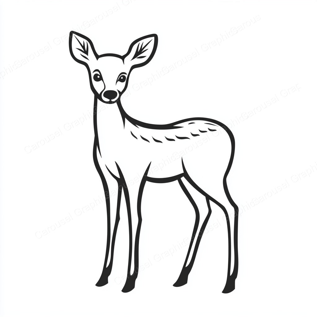 Deer Vector Graphic preview