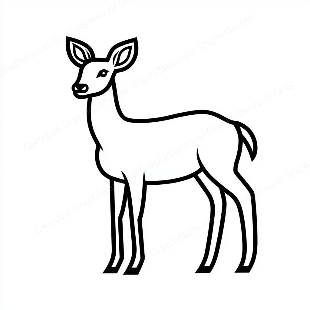 Deer Vector Graphic preview