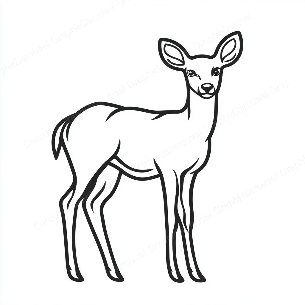 Deer Vector Graphic preview