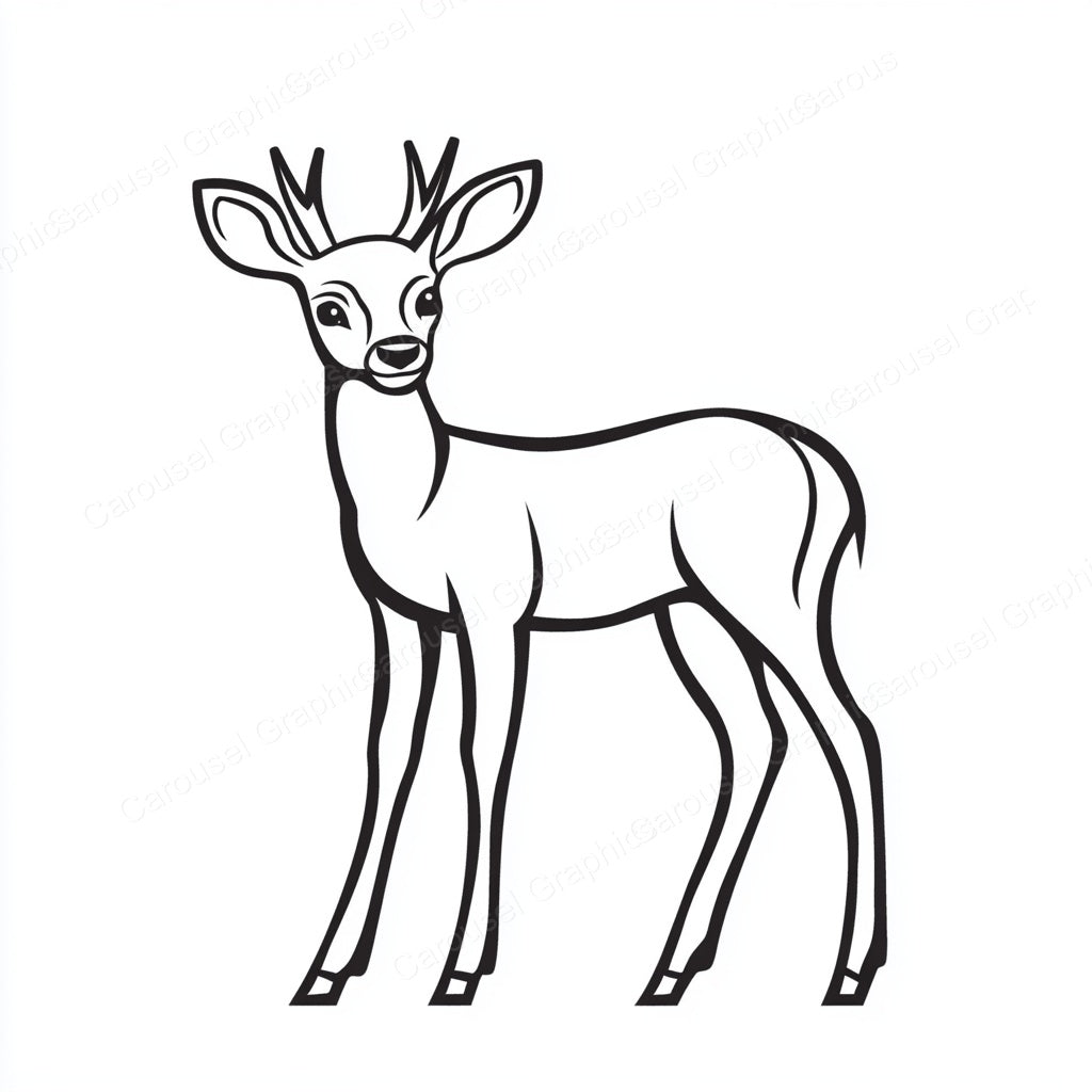 Deer Vector Graphic preview