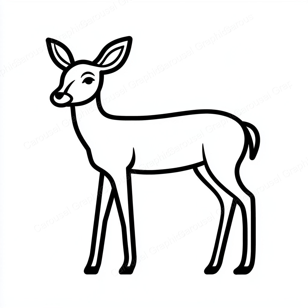 Deer Vector Graphic preview