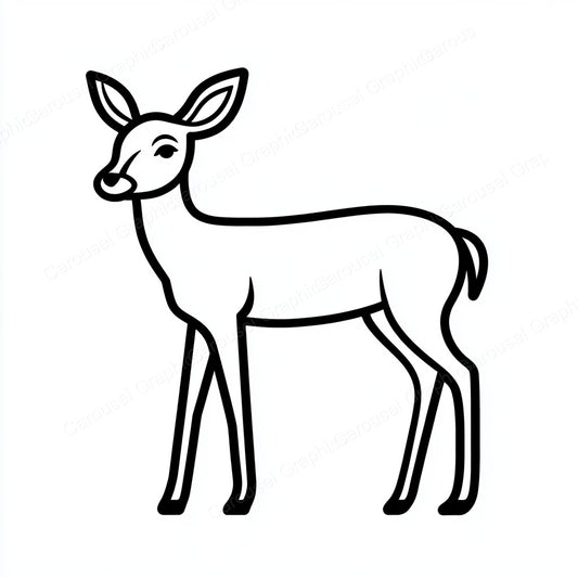 Deer Vector Graphic preview