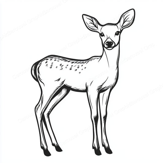Deer Vector Graphic preview