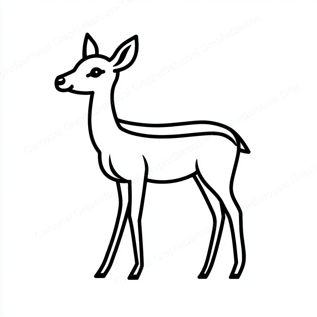 Deer Vector Graphic preview